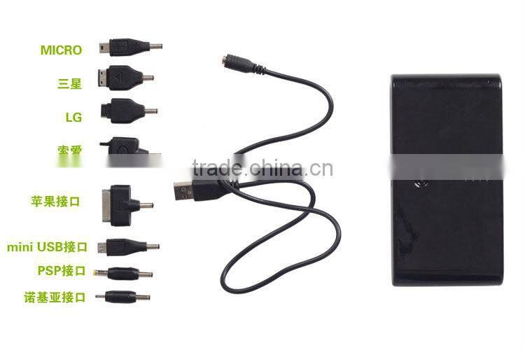 Portable mobile power bank 20000mAh Supply power for iPod,for iPhone,for iPad/ Samung