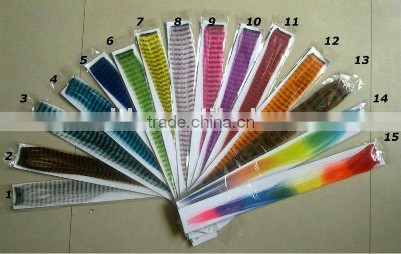 crazy skeleton print hair extensions Leopard print color synthetic clip-in hair extensions heat resistant