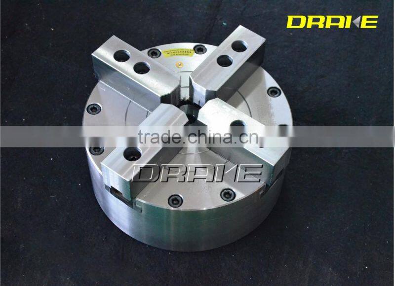 4 hardened jaw wedge style closed center pneumatic power chuck for CNC machine