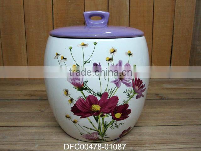 hot sale ceramic butter dishes cover with lids and tray