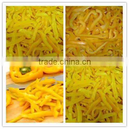 IQF Frozen yellow papper sliced with good quality