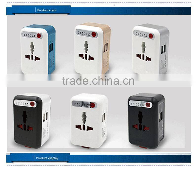 New Intelligent Timing Charging Function Multifunctional Adapter Plugs Global Universal Charging Electrical Plug Socket With USB