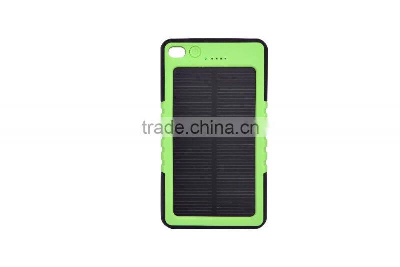 Promotional gift 4000mAh solar power bank for all mobile phones