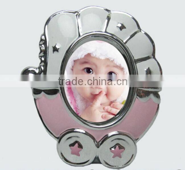 Pink sliver my first year baby wooden picture frame wood pciture frame for sale