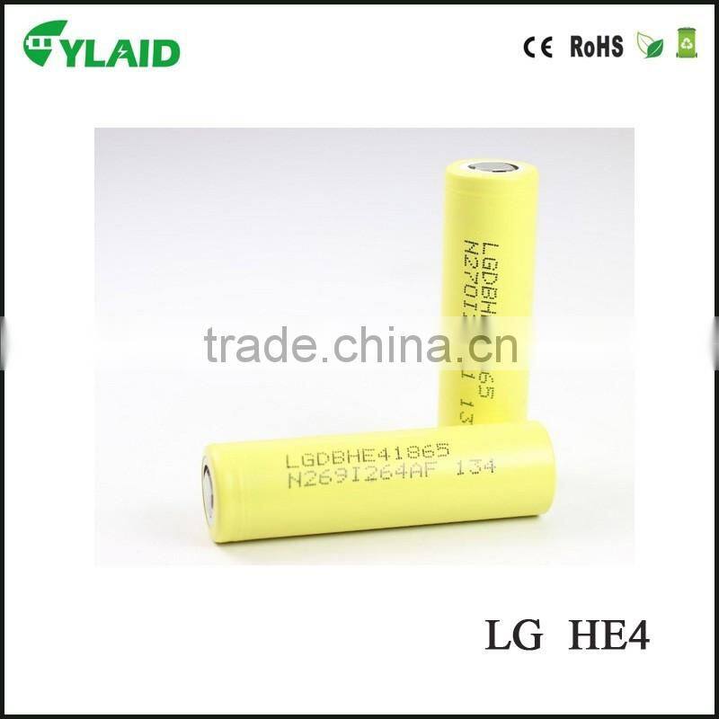 New hot selling 18*65mm(with pcm) Size and 3.6v Nominal Voltage lg he2/he4/hg2 18650 battery
