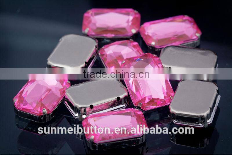 High Quality Flat Back Acrylic Rhinestone with Claws