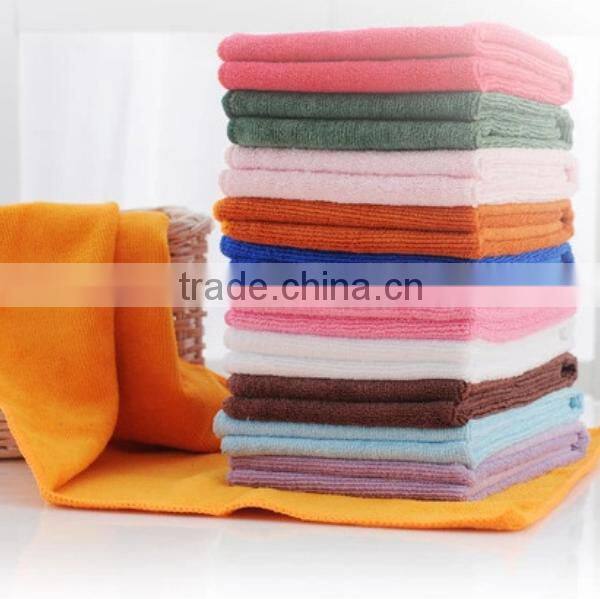 Family with a microfiber towel