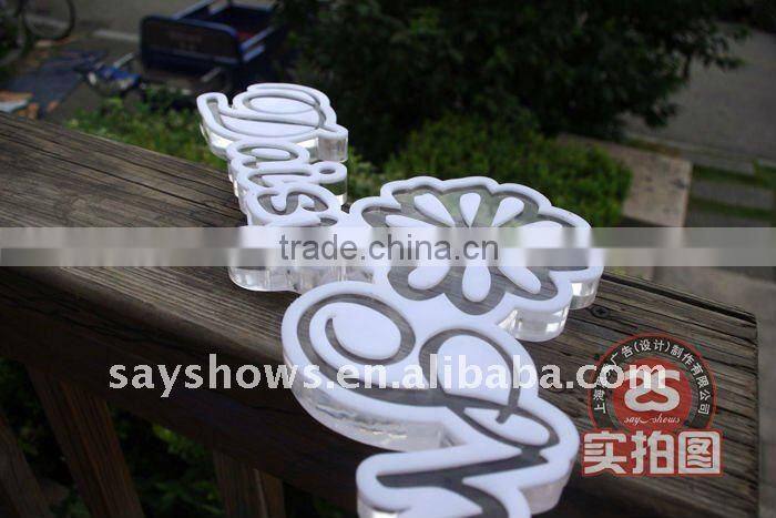 clear acrylic letter