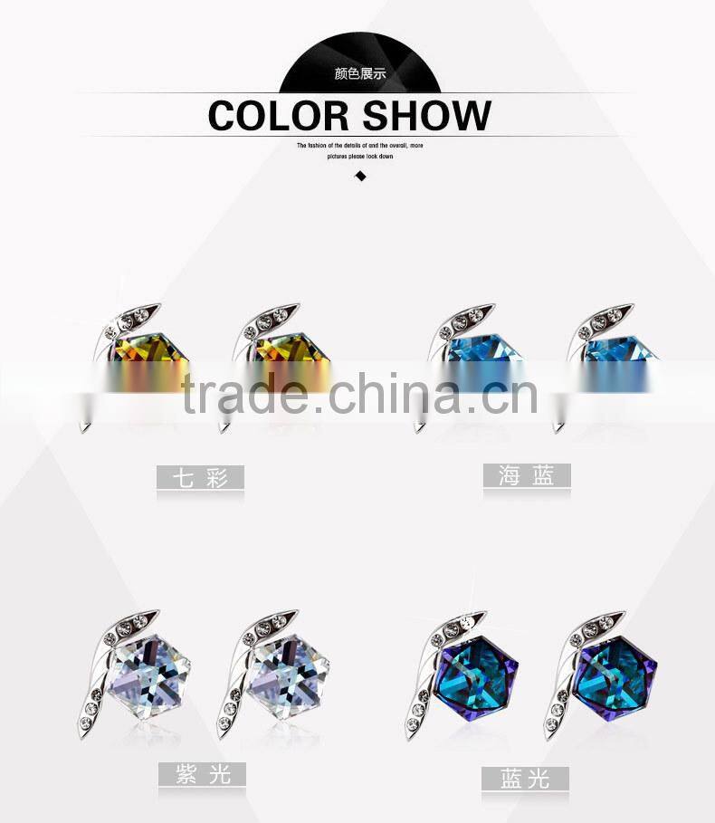 OUXI korean style wholesale crystal alibaba express women earrings 20789