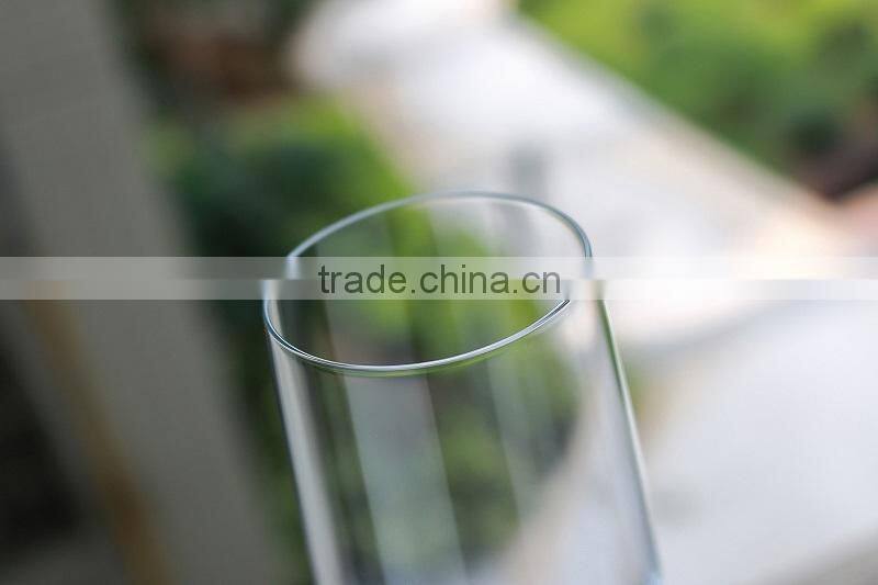 2015 new design lead free clear crystal 250ml champagne glasses set