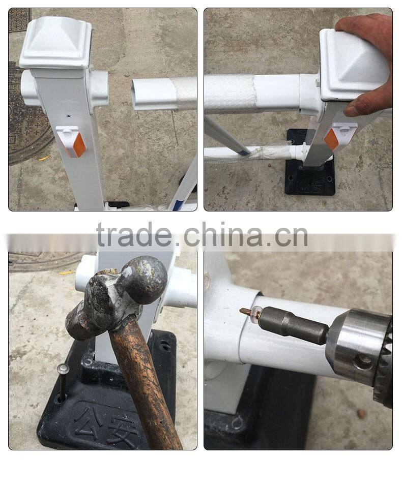 W beam steel highway guardrail