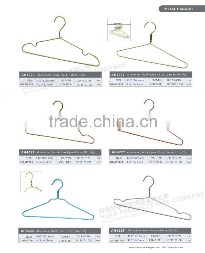 6ps black foamed metal stainless steel shirt clothes hangers collection