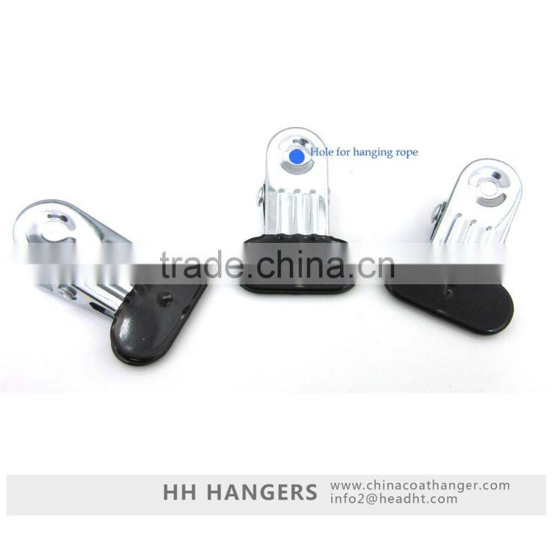 HH brand clip hanger metal clip hanger with black/white tips