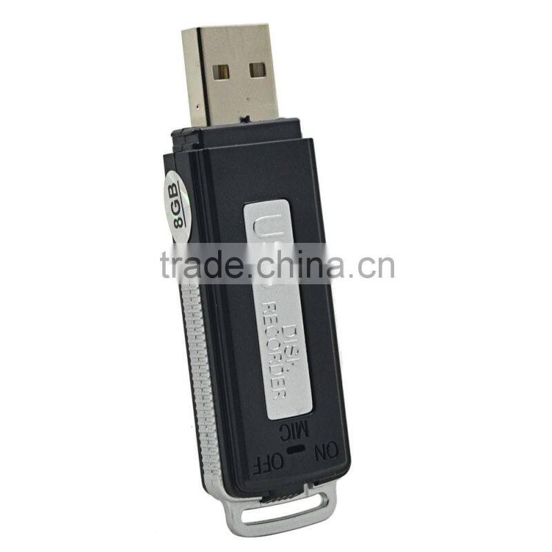 2016 new arrival High Quality Digital USB Voice Recorder 8GB Mini Dictaphone WAV Audio Recorder USB Flash Drive Recording Pen
