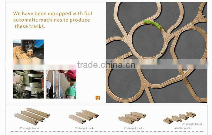 130pcs Wooden Train Set