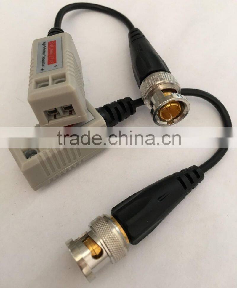 AHD CVI 1 channel CCTV BNC video balun with power