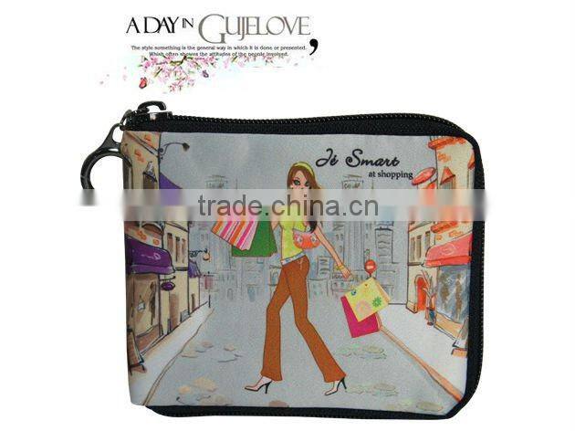 JSMART short wallet sublimation printing microfiber photo bag