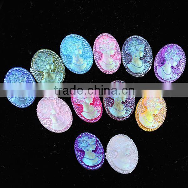 2015 resin emstone cabochons,wholesale gemstone cabochons with two hole cameo