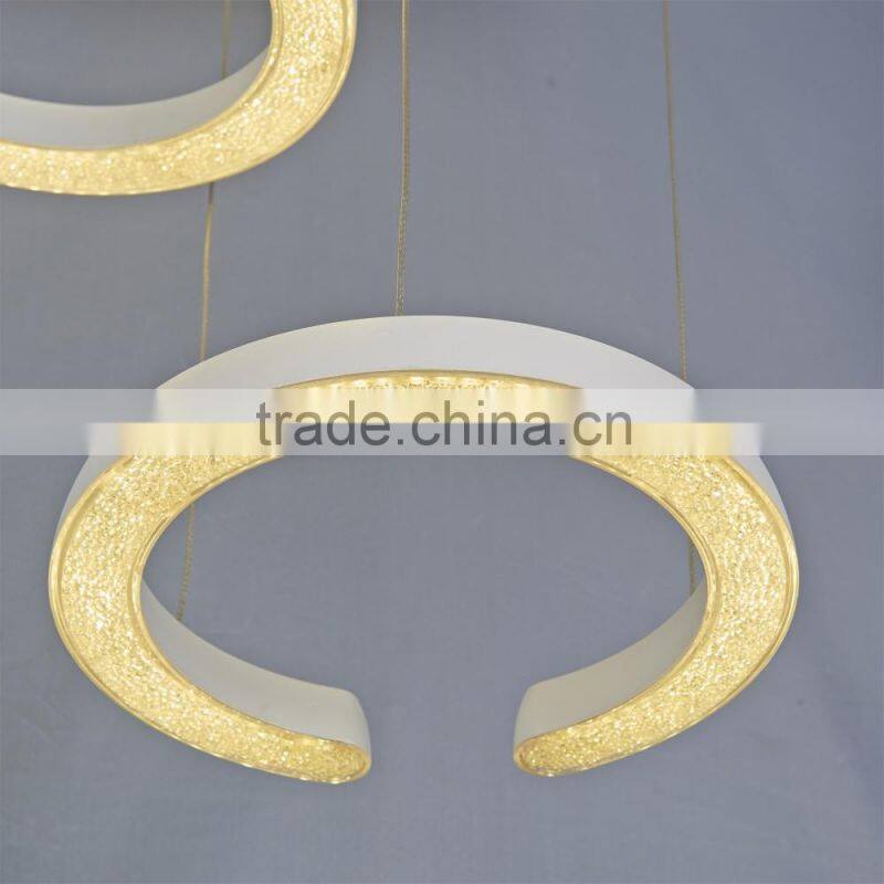 Crystal Sand Pendant Lamp Lampadari Modern Acrylic Light OXD9065-6C