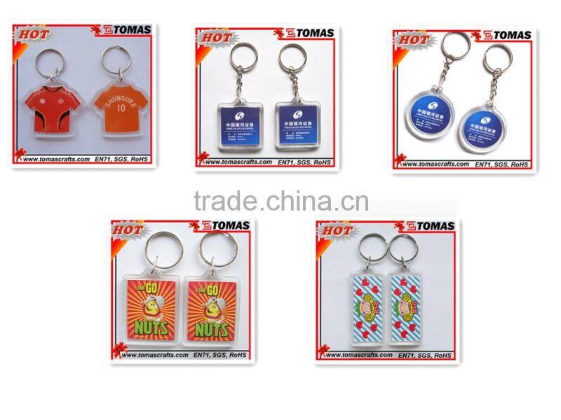 Guangzhou high quality promotion custom clear acrylic keychain