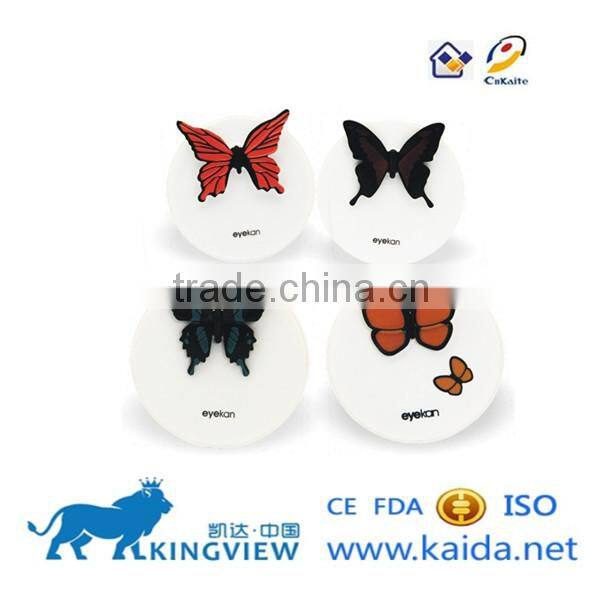 kaida A-8063-2 butterfly plastic contact lens case