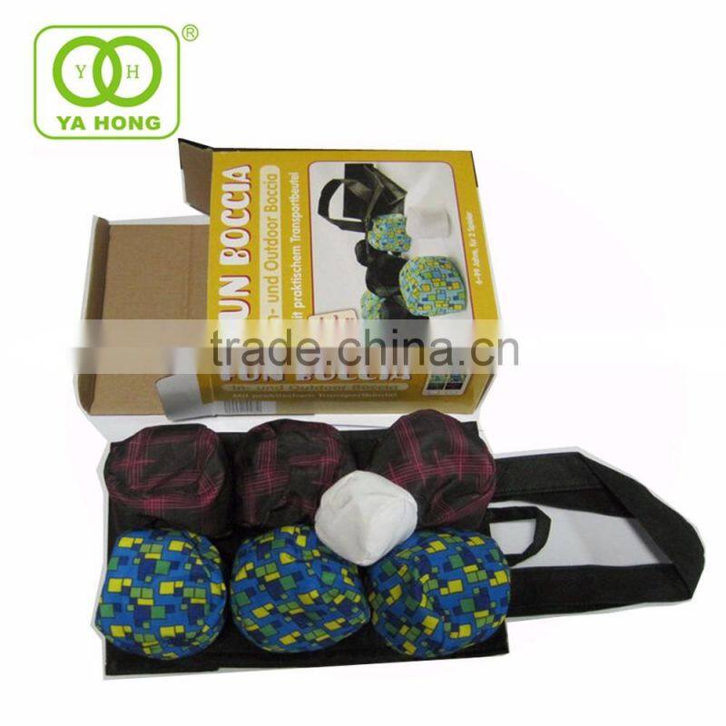 Custom hacky sack ball with waterproof fabric and plastic bean material