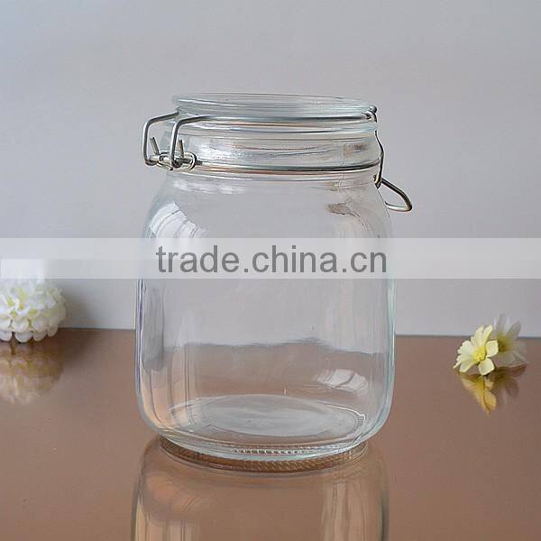 Storage glass jar/seal glass pot different size for christamas