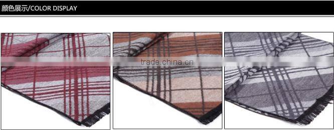 2014 New British style business typemen striped knit grid scarf