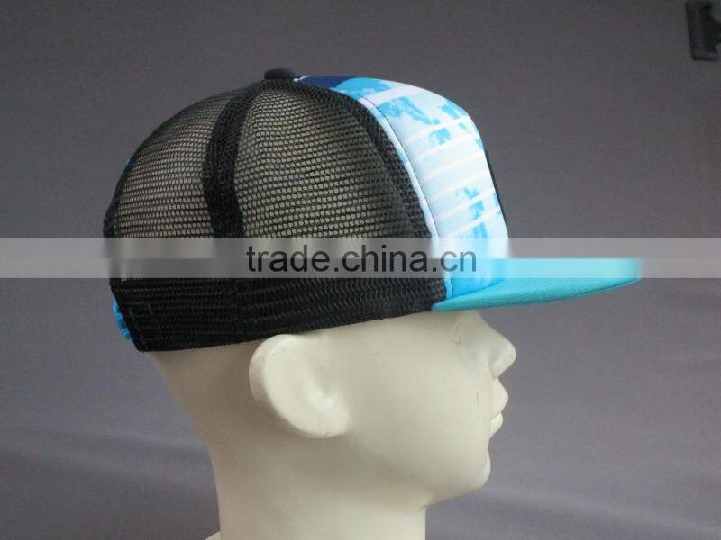 Hot sale custom 5 panel trucker cap with woven badge