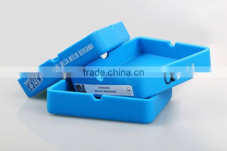 Square Shape portable Silicone ashtray