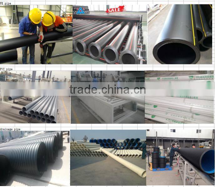 Black orange color PE conduit pipe plastic tube for electrical system