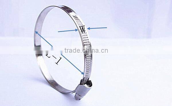 stainless steel tightener german style hose clamp