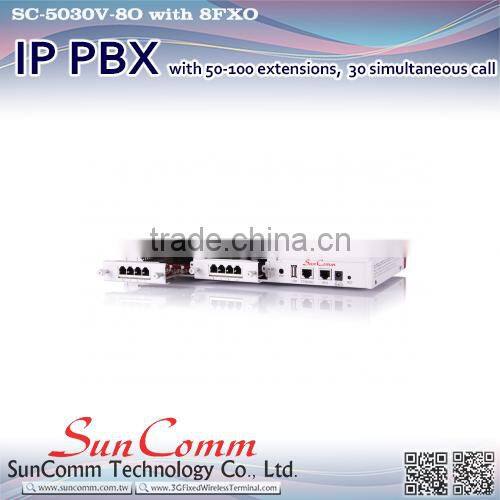 SC-5030V-GSM2 Office Wireless GSM 2SIM IP PBX with 50-100ext 30 simultaneous call