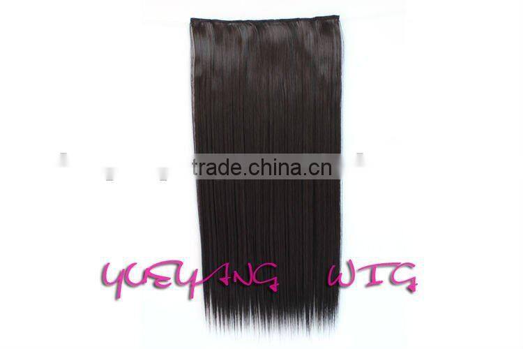 silk straight long hair clip in extension