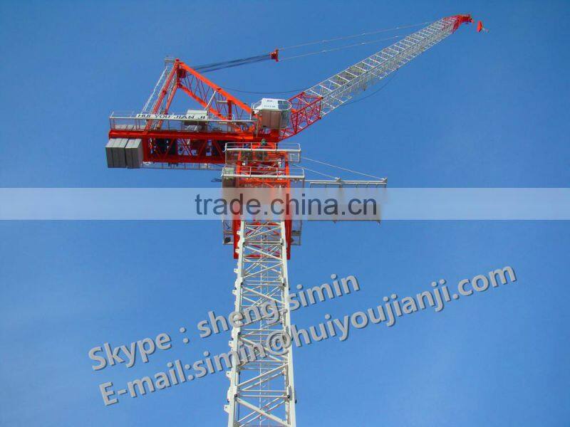 D500 (5078)25 tons goos quality construction Luffing jib Tower Crane