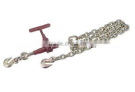 Red painted rachet binder with safety hook, colourful rachet load binder, drop forged rachet