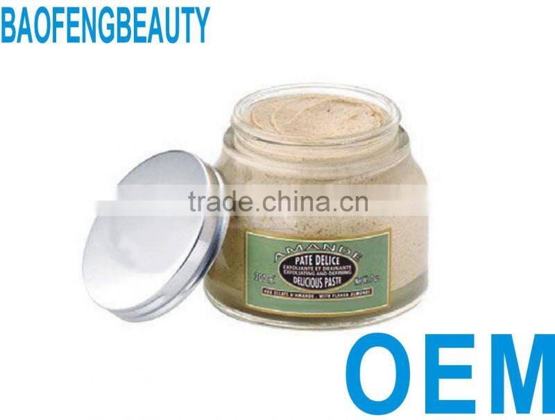 good quality exfoliates scrub OEM private label facial cleanser facial tonic face cream body lotion cream oil guangzhou factroy