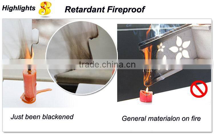 2015 hot sale Decorative Pure White WPC Carved Display Hollow Out Floating Shelf