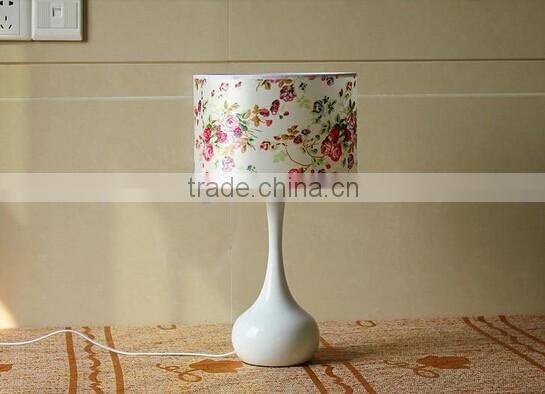 Ceramic Body With Fabric Lampshade Modern Desk Lamp Bedroom Living Room Table Lamp
