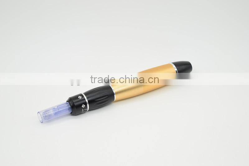 2015 new rechargeable electric derma stamp microneedle derma pen