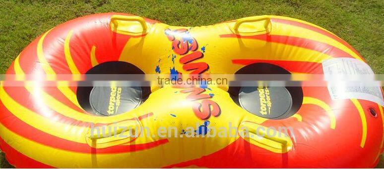 Double snow tube , snow float , skiiling