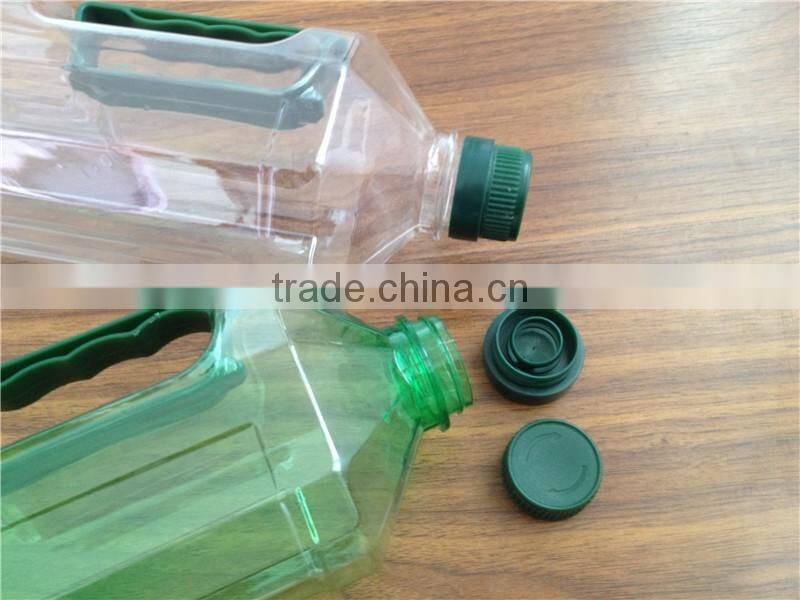 1L 1.16L Hot sale clear /green fancy plastic cooking olive oil bottle/wine bottles