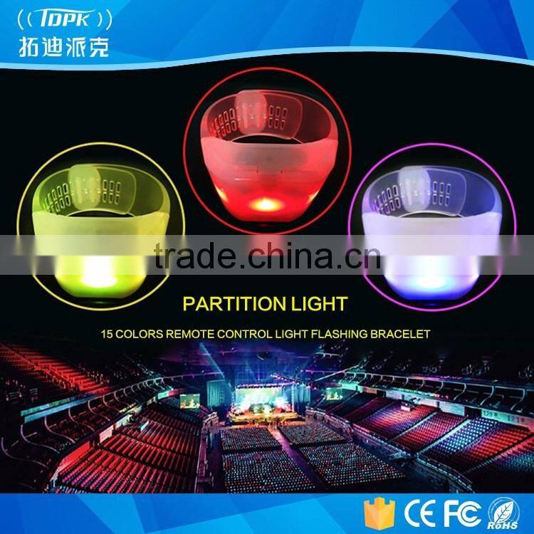 Customized Party Supplies Silicone Remote Control for LED Bracelet