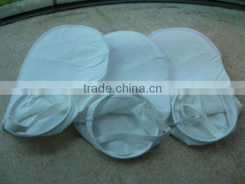 liquid filter bags--PE needle felt hot melt bag