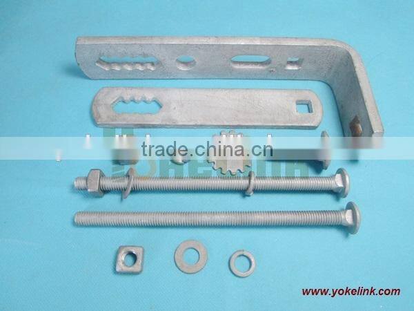 Pole mounting cutout brackets