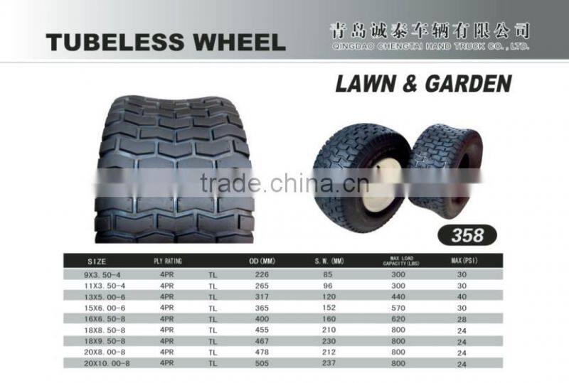 Lawn, Garden wheel with rim 16x6.50-8