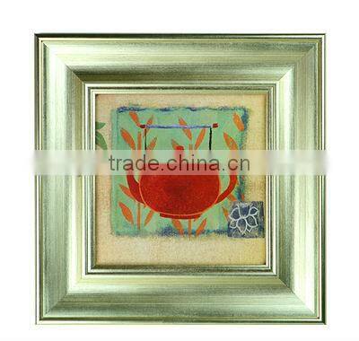 abstract oil painting of tea pots