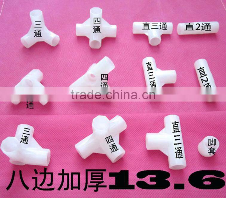 PP plastic durable four way pipe