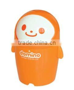 hot sale small cartoon round waste/trash bin