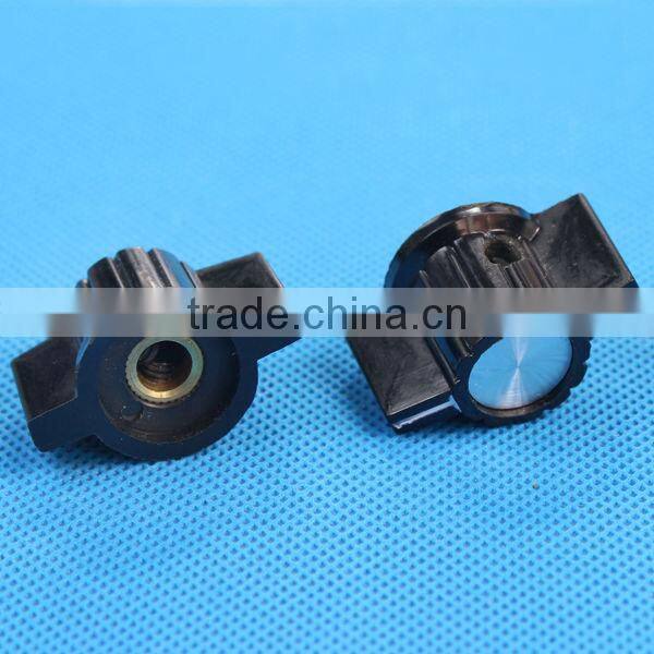 DAIER aluminum knurled car radio knobs